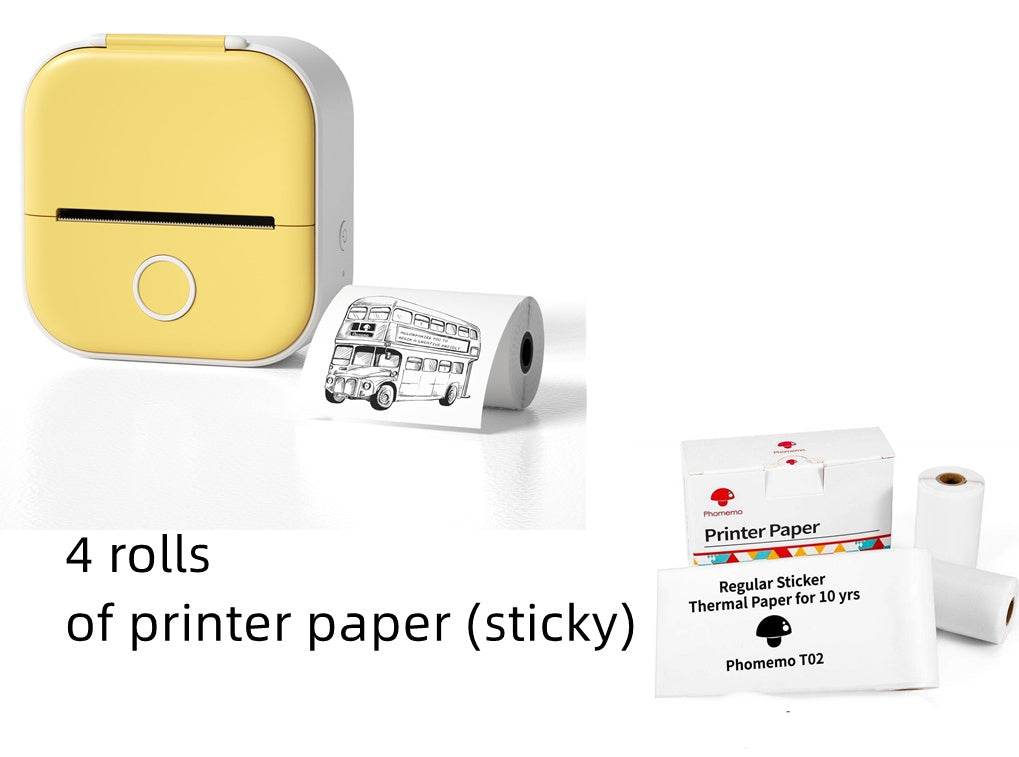 Portable Mini Thermal Label Printer Home Photo Printer Student Wrong Question Printer Bluetooth-compatible Mini Label Printer Price Tag - TrendySharks