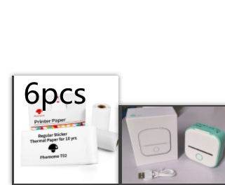Portable Mini Thermal Label Printer Home Photo Printer Student Wrong Question Printer Bluetooth-compatible Mini Label Printer Price Tag - TrendySharks