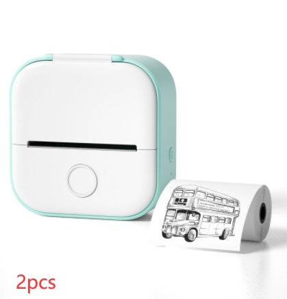Portable Mini Thermal Label Printer Home Photo Printer Student Wrong Question Printer Bluetooth-compatible Mini Label Printer Price Tag - TrendySharks