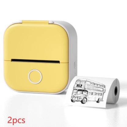 Portable Mini Thermal Label Printer Home Photo Printer Student Wrong Question Printer Bluetooth-compatible Mini Label Printer Price Tag - TrendySharks