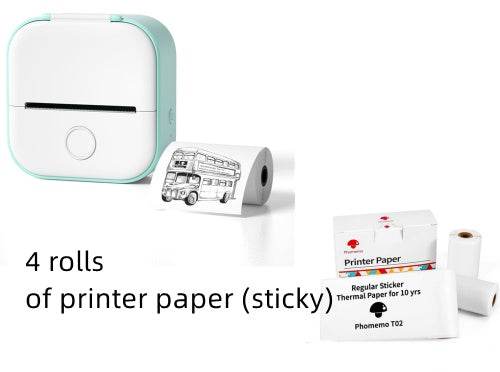 Portable Mini Thermal Label Printer Home Photo Printer Student Wrong Question Printer Bluetooth-compatible Mini Label Printer Price Tag - TrendySharks