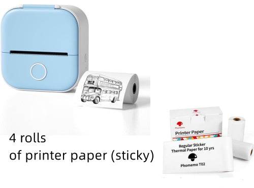 Portable Mini Thermal Label Printer Home Photo Printer Student Wrong Question Printer Bluetooth-compatible Mini Label Printer Price Tag - TrendySharks