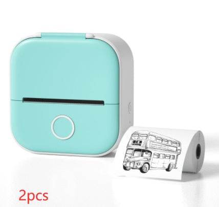 Portable Mini Thermal Label Printer Home Photo Printer Student Wrong Question Printer Bluetooth-compatible Mini Label Printer Price Tag - TrendySharks