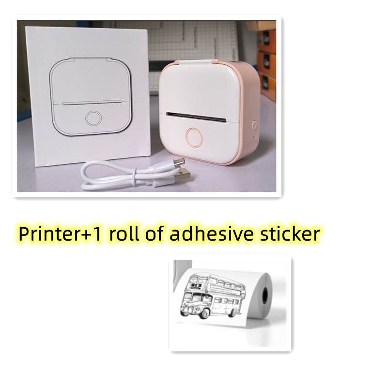 Portable Mini Thermal Label Printer Home Photo Printer Student Wrong Question Printer Bluetooth-compatible Mini Label Printer Price Tag - TrendySharks