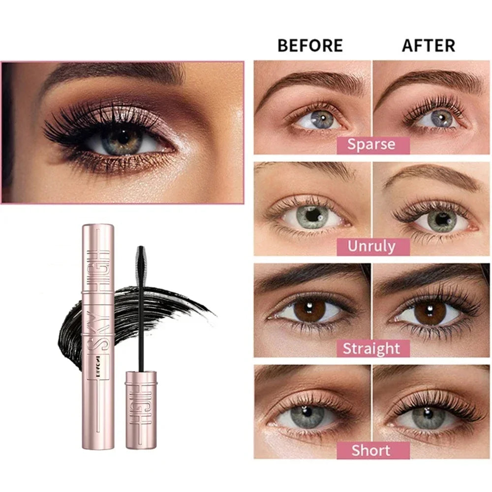 Mascara Eyelashes Lengthening Waterproof Long Lasting Silky Lash Black Eyelashes Extension Make up Beauty Eye Korean Cosmetic