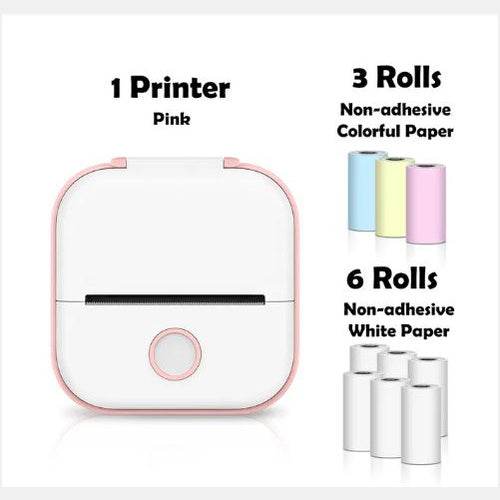 Portable Mini Thermal Label Printer Home Photo Printer Student Wrong Question Printer Bluetooth-compatible Mini Label Printer Price Tag - TrendySharks