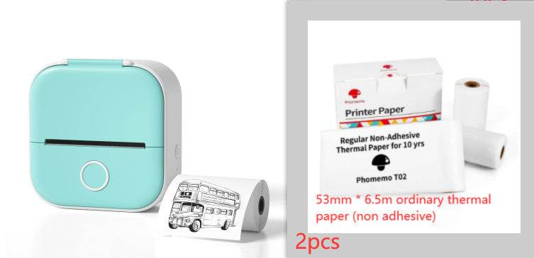 Portable Mini Thermal Label Printer Home Photo Printer Student Wrong Question Printer Bluetooth-compatible Mini Label Printer Price Tag - TrendySharks