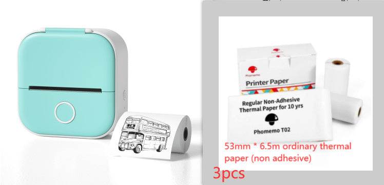 Portable Mini Thermal Label Printer Home Photo Printer Student Wrong Question Printer Bluetooth-compatible Mini Label Printer Price Tag - TrendySharks