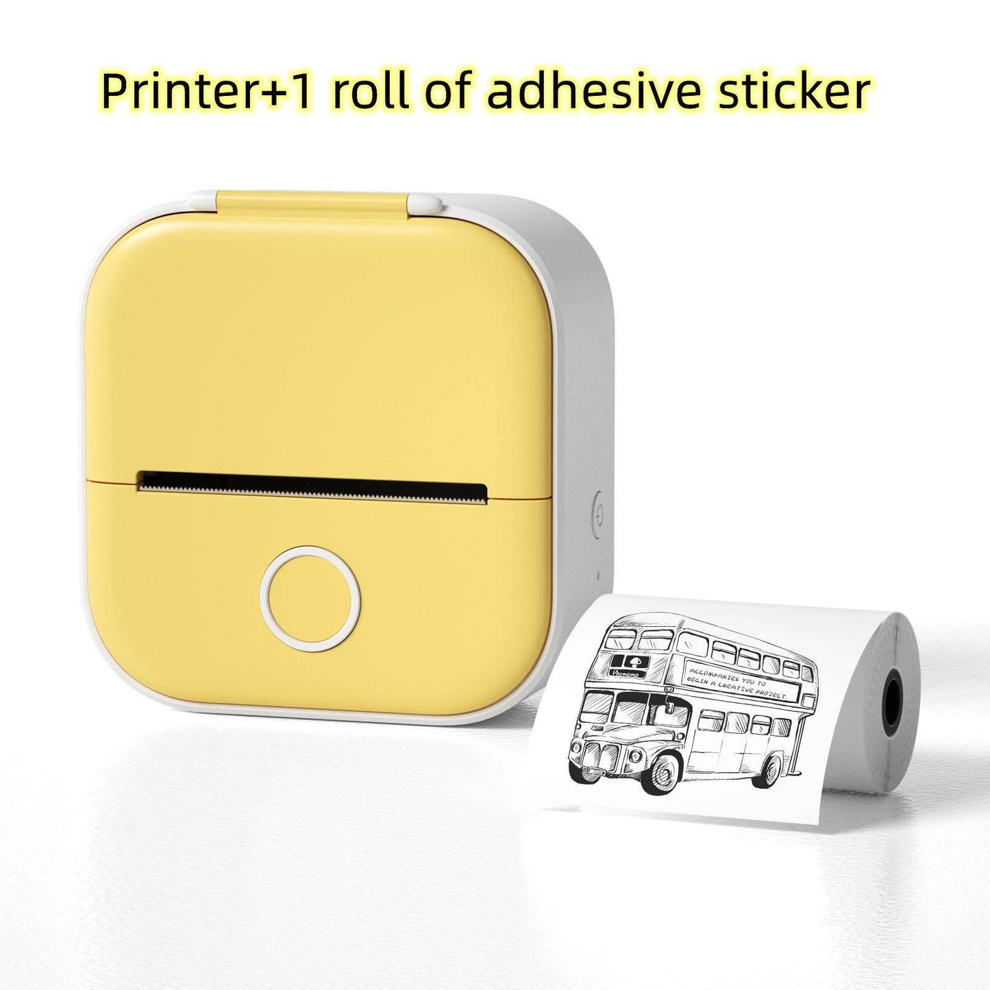 Portable Mini Thermal Label Printer Home Photo Printer Student Wrong Question Printer Bluetooth-compatible Mini Label Printer Price Tag - TrendySharks
