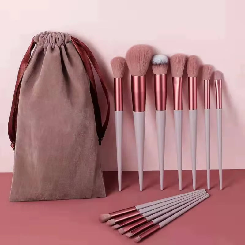 New 13 PCS Makeup Brushes Set Eye Shadow Foundation Women Cosmetic Brush Eyeshadow Beauty Foundation Brush Soft Make up Tools