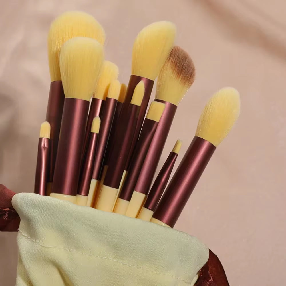New 13 PCS Makeup Brushes Set Eye Shadow Foundation Women Cosmetic Brush Eyeshadow Beauty Foundation Brush Soft Make up Tools