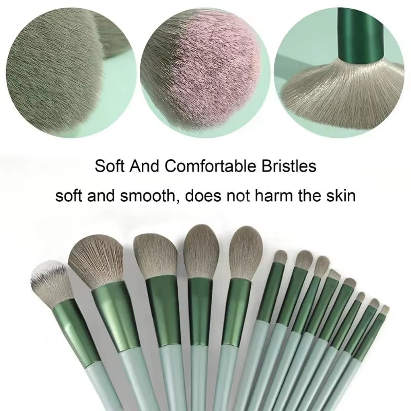 New 13 PCS Makeup Brushes Set Eye Shadow Foundation Women Cosmetic Brush Eyeshadow Beauty Foundation Brush Soft Make up Tools