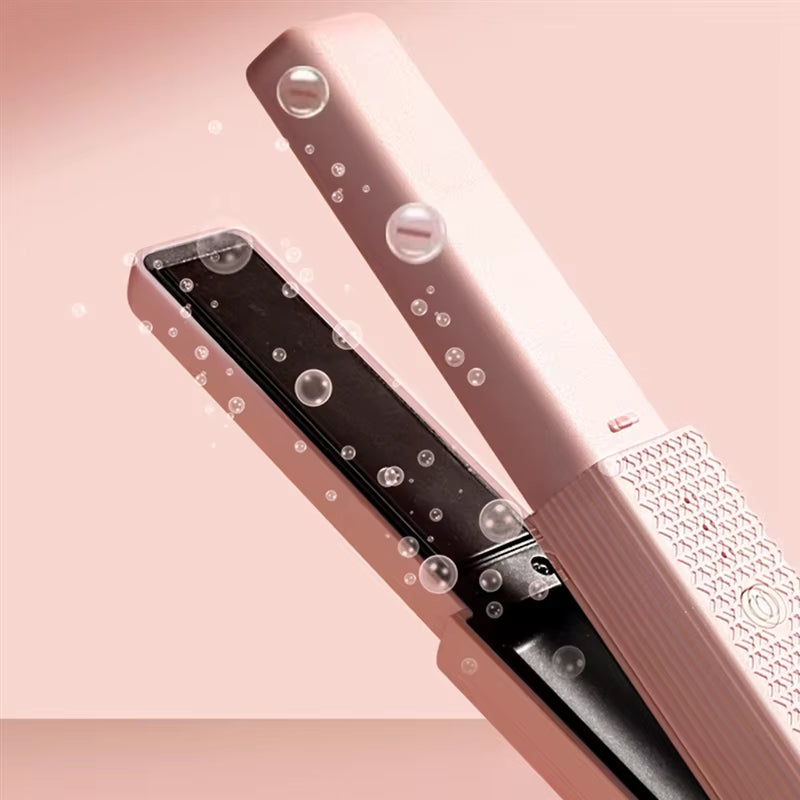 Ultimate Portable 2-in-1 Wireless Hair Straightener and Curler with Innovative Inner Buckle for Perfect Bangs Styling