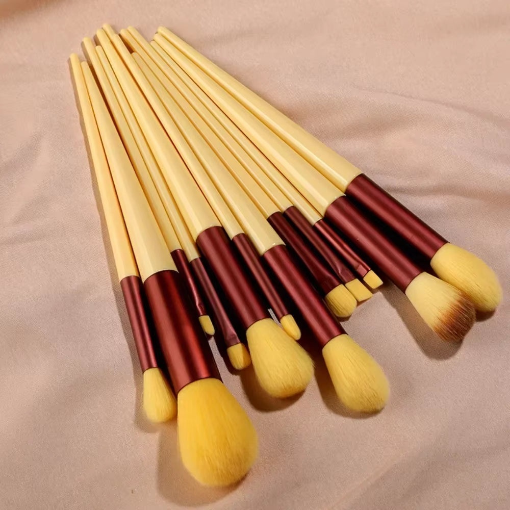 New 13 PCS Makeup Brushes Set Eye Shadow Foundation Women Cosmetic Brush Eyeshadow Beauty Foundation Brush Soft Make up Tools
