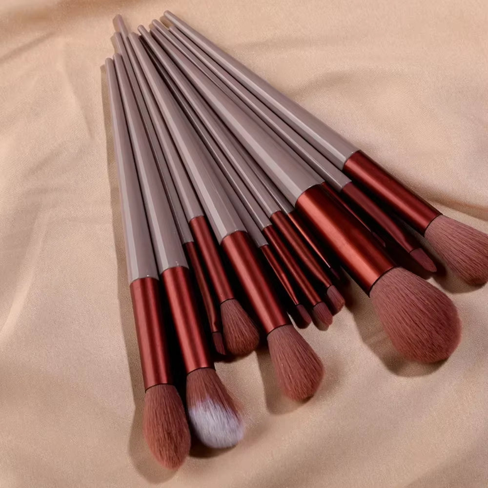 New 13 PCS Makeup Brushes Set Eye Shadow Foundation Women Cosmetic Brush Eyeshadow Beauty Foundation Brush Soft Make up Tools