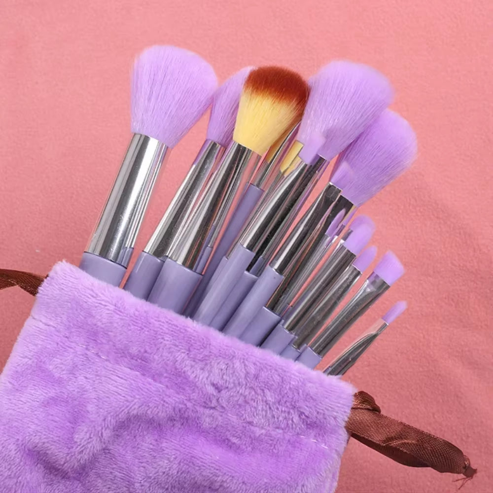 New 13 PCS Makeup Brushes Set Eye Shadow Foundation Women Cosmetic Brush Eyeshadow Beauty Foundation Brush Soft Make up Tools