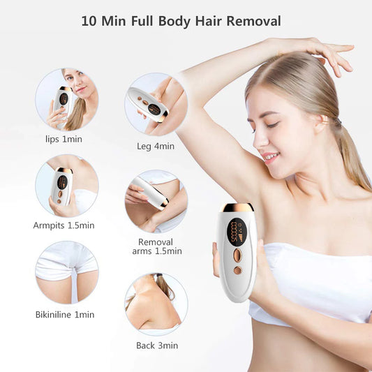 999999 Flashes IPL Laser Hair Removal Device for Women and Men - Painless Permanent Epilator for Body, Bikini, Legs, Arms, and Underarms