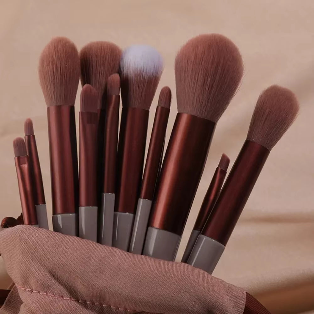 New 13 PCS Makeup Brushes Set Eye Shadow Foundation Women Cosmetic Brush Eyeshadow Beauty Foundation Brush Soft Make up Tools