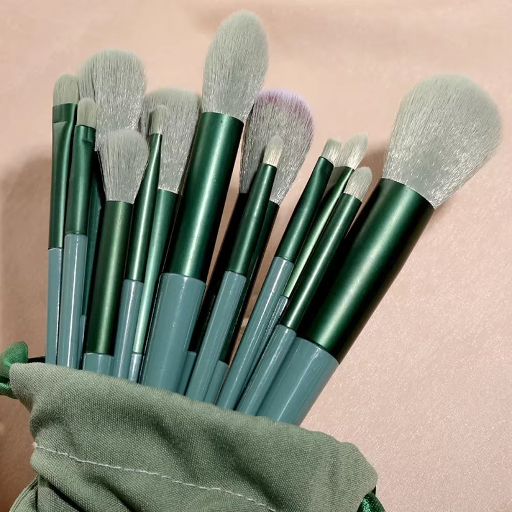 New 13 PCS Makeup Brushes Set Eye Shadow Foundation Women Cosmetic Brush Eyeshadow Beauty Foundation Brush Soft Make up Tools