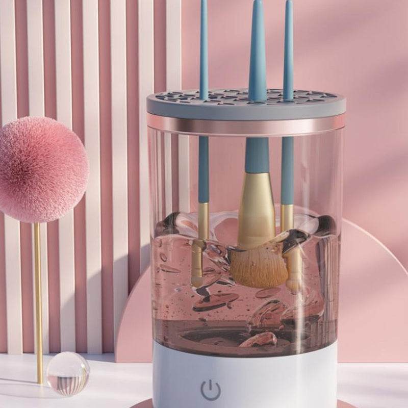 Women Eye Shadow Brush Cleaning Tool Portable Electric Makeup Brush Cleaner Machine With USB Charging Automatic Cosmetic Brush - TrendySharks